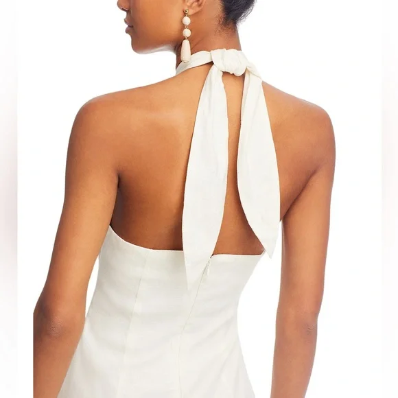 Cult Gaia Ivory Knotted Backless Dress NWT - Picture 4 of 9